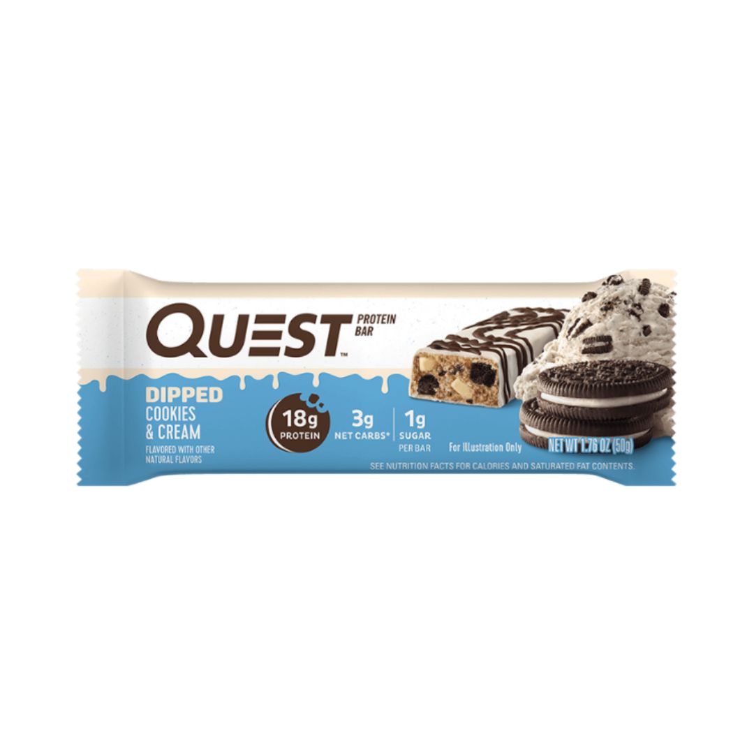 QUEST NUTRITION Protein Bar – Dipped Cookies & Cream