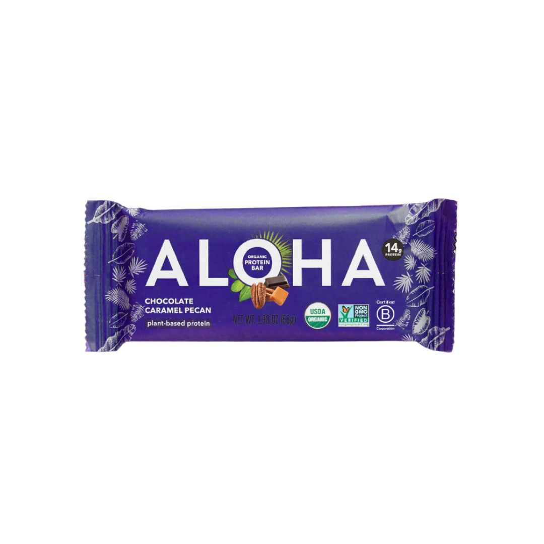 ALOHA Protein Bar – Chocolate Caramel Pecan