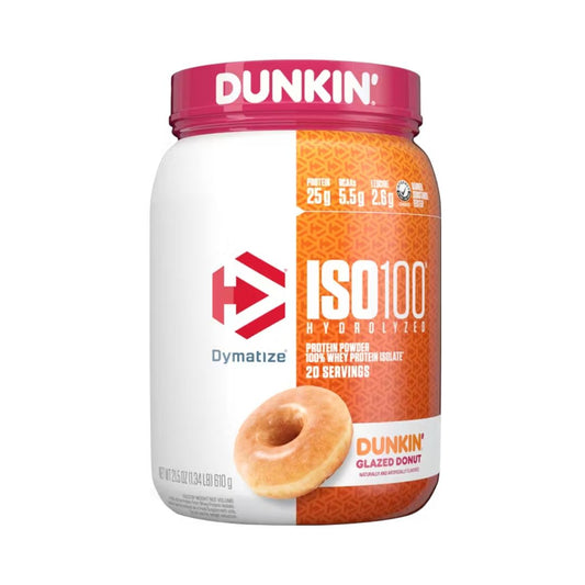 DYMATIZE ISO100 Protein Powder – Dunkin' Glazed Donut