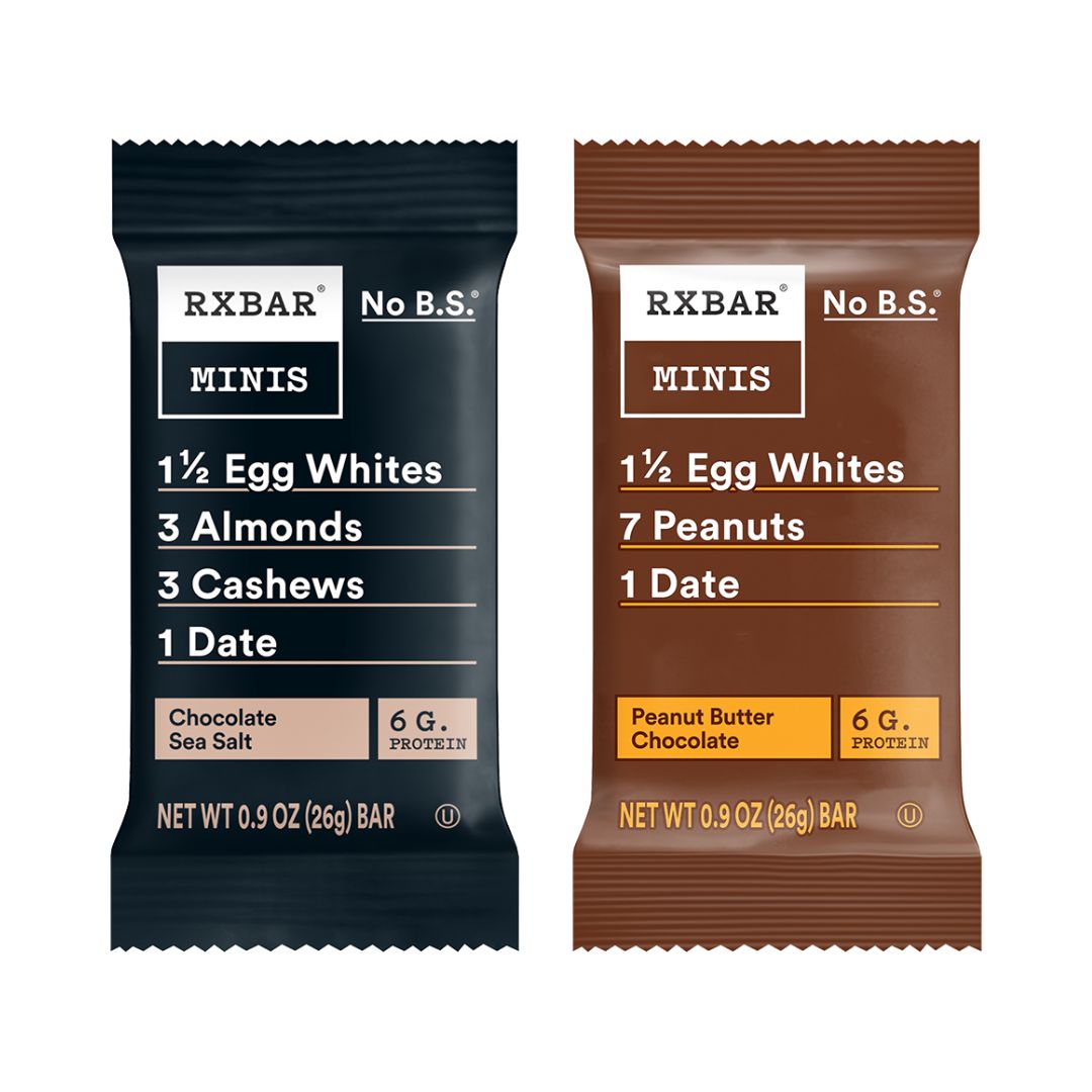 RXBAR Mini Protein Bar – Chocolate Sea Salt & Peanut Butter Chocolate