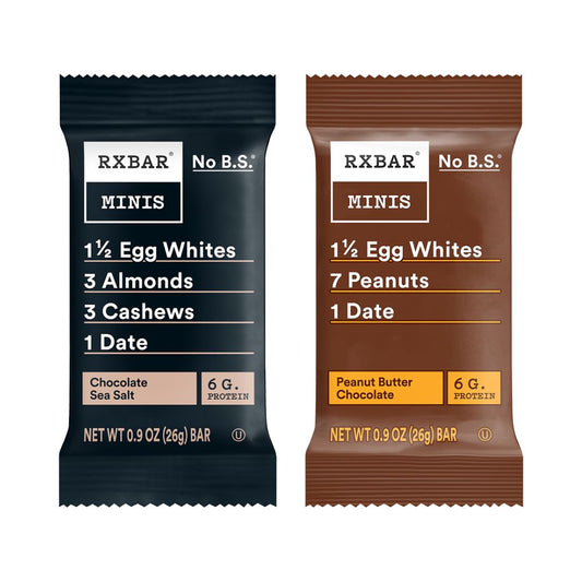 RXBAR Mini Protein Bar – Chocolate Sea Salt & Peanut Butter Chocolate