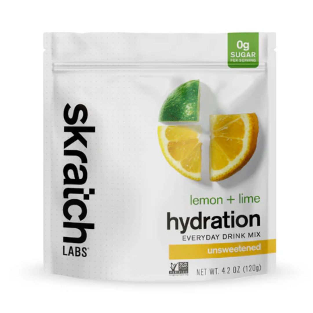 SKRATCH LABS Unsweetened Hydration Everyday Drink Mix – Lemon + Lime