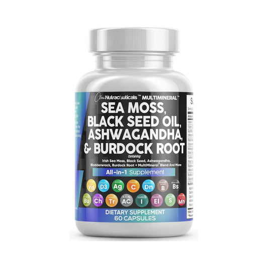 CLEAN NUTRACEUTICALS MultiMineral Sea Moss Black Seed