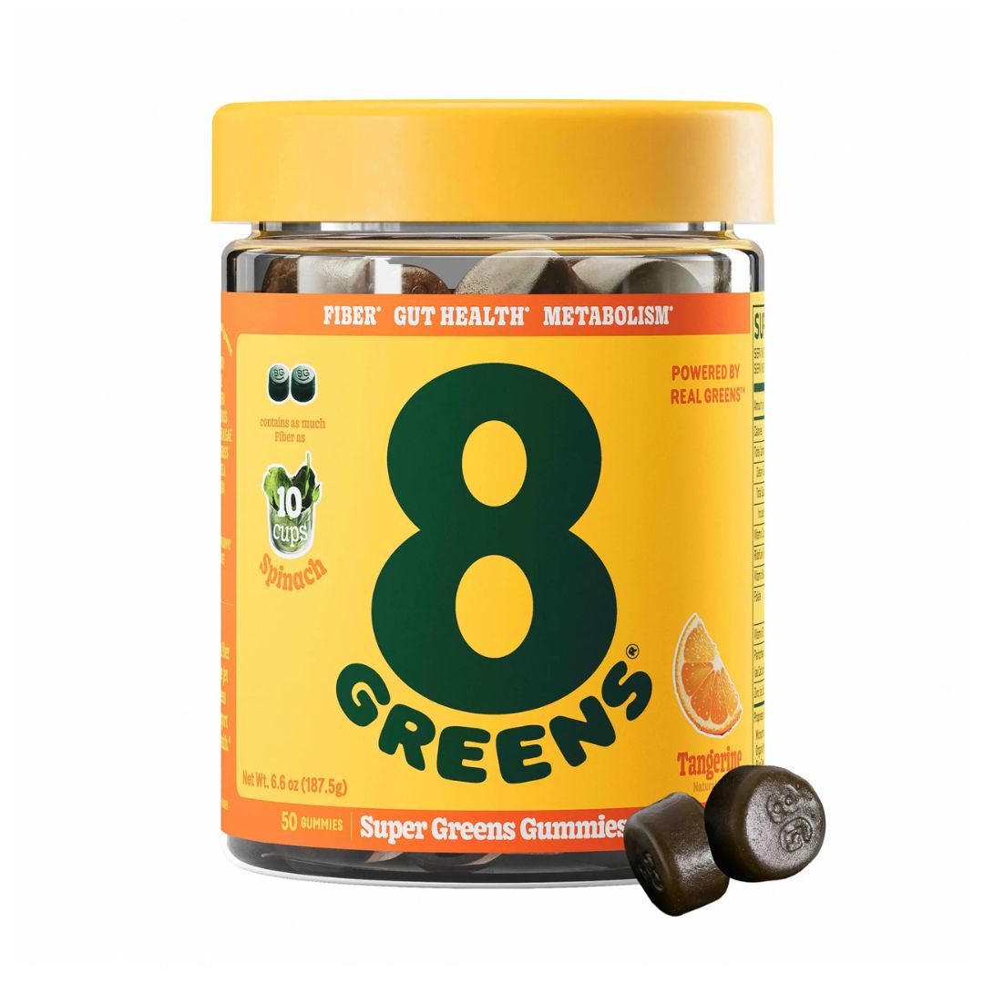 8GREENS Super Greens Gummies Fiber – Tangerine