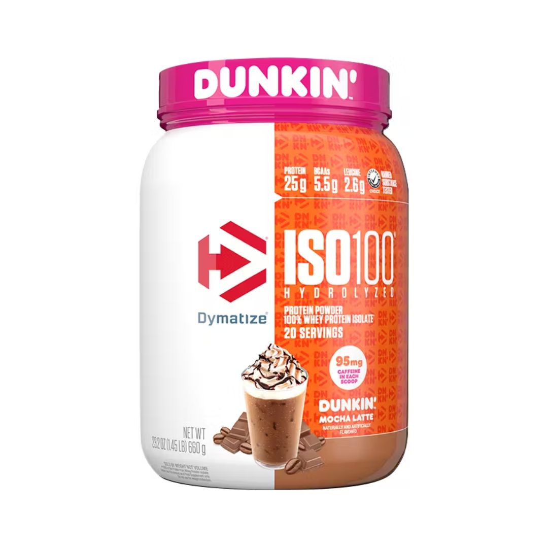 DYMATIZE ISO100 Protein Powder – Dunkin' Mocha Latte