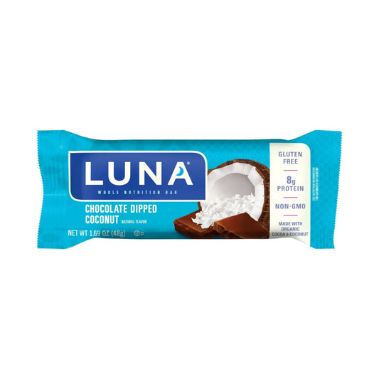 LUNA Nutrition Bar – Chocolate Dipped Coconut