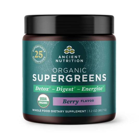 ANCIENT NUTRITION Organic SuperGreens – Berry