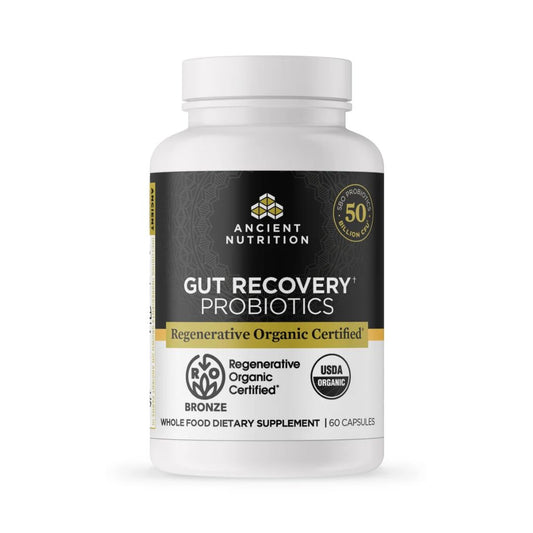 ANCIENT NUTRITION Regenerative Organic Certified Gut Recovery Probiotics