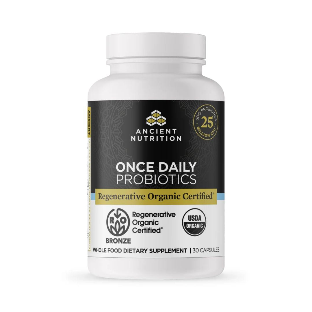 ANCIENT NUTRITION Regenerative Organic Certified Once Daily Probiotics