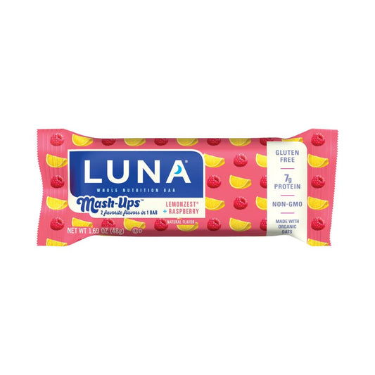 LUNA Mash-Ups Nutrition Bar – LemonZest + Raspberry