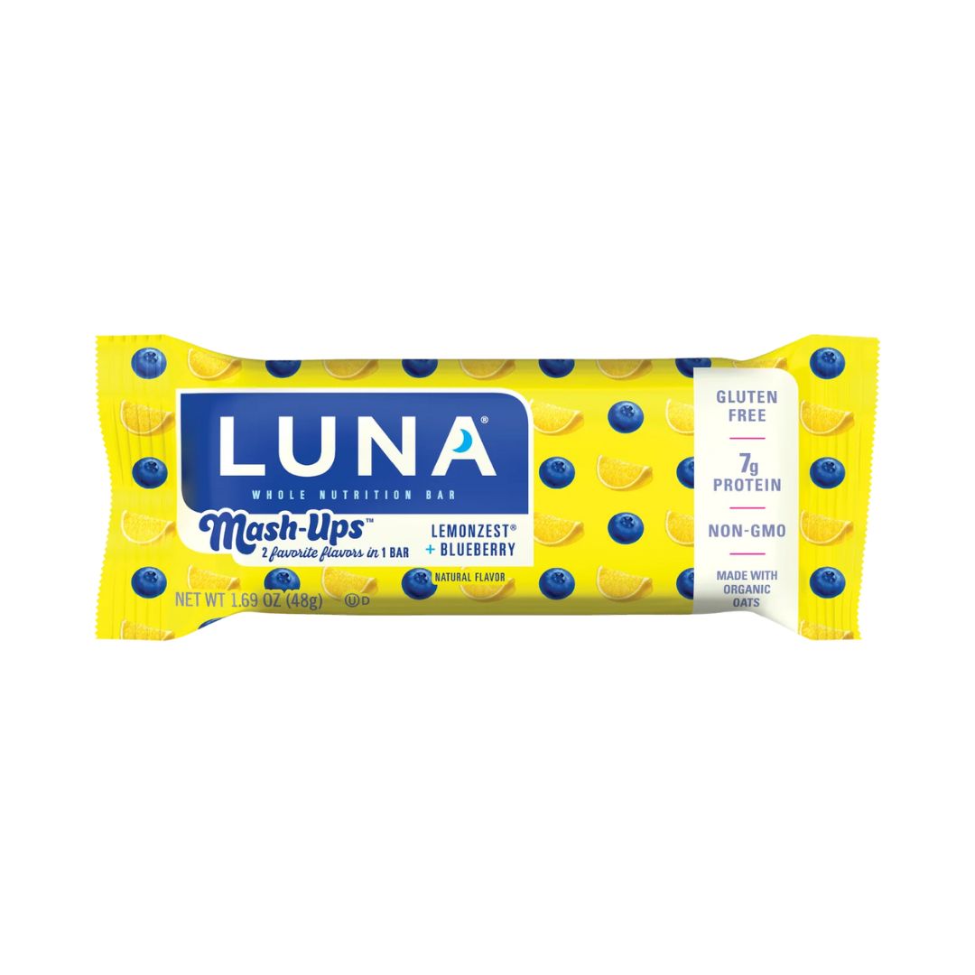 LUNA Mash-Ups Nutrition Bar – LemonZest + Blueberry