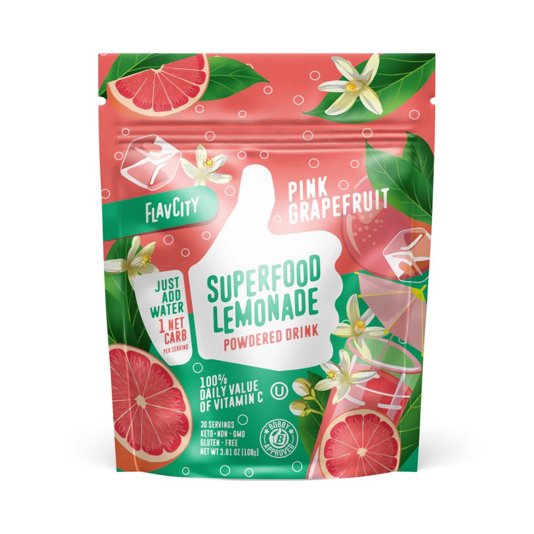 FLAVCITY Superfood Lemonade – Pink Grapefruit