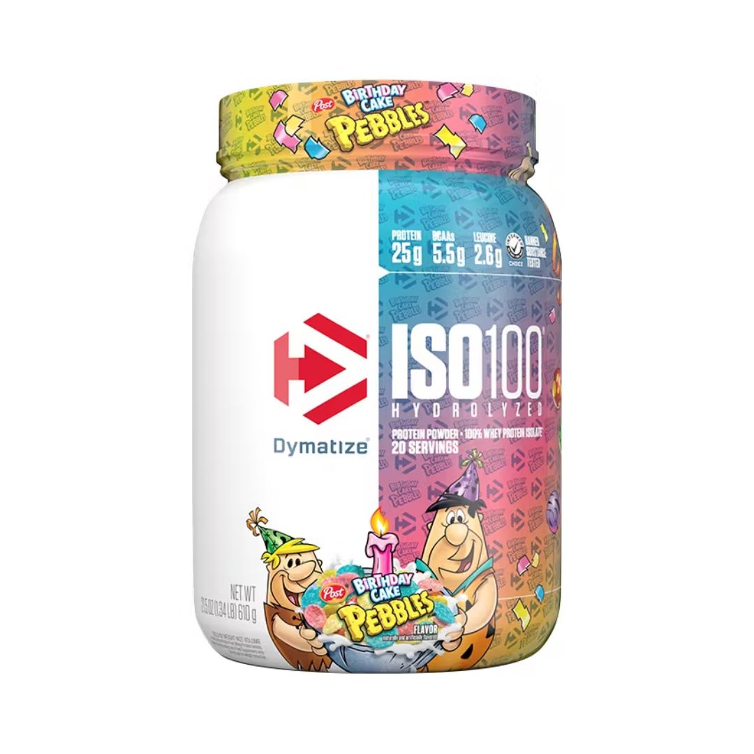 DYMATIZE ISO100 Protein Powder – Birthday Cake Pebbles