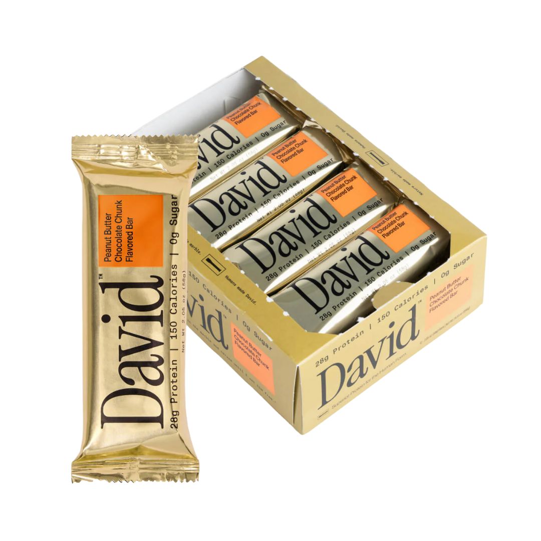 DAVID Protein Bar – Peanut Butter Chocolate Chunk