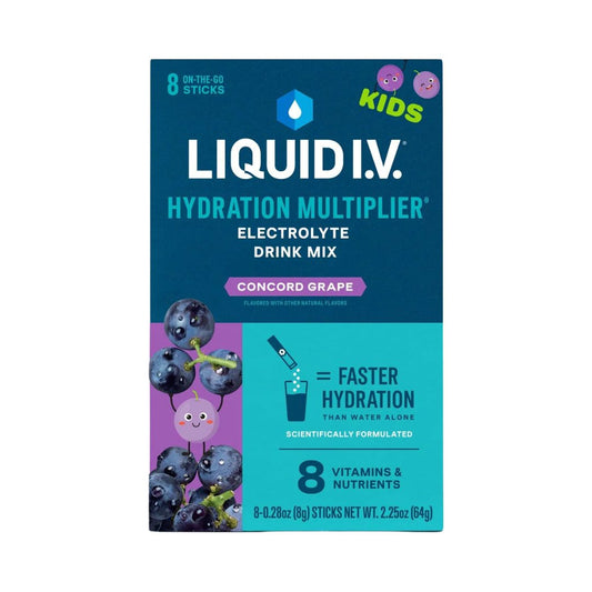 LIQUID I.V. Hydration Multiplier Kids Drink Mix – Concord Grape