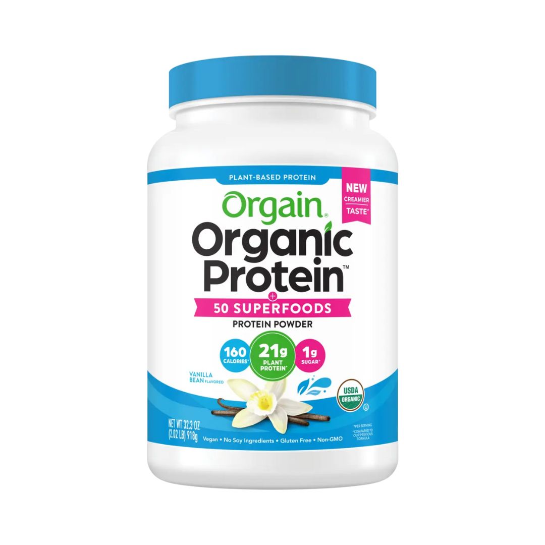 ORGAIN Organic Protein & Superfoods Plant Based Protein Powder – Vanilla Bean