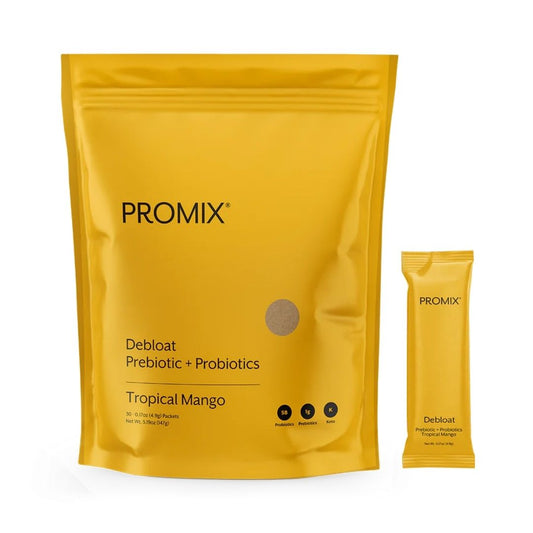 PROMIX NUTRITION Debloat Prebiotic + Probiotic – Tropical Mango