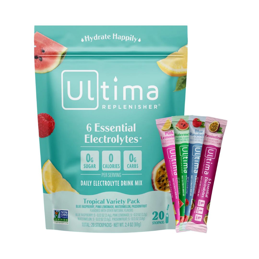 ULTIMA REPLENISHER Daily Electrolyte Drink Mix – Tropical Variety Pack